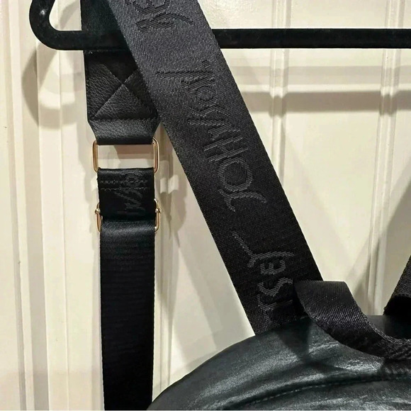 Betsey Johnson Black Quilted JeweledPuffer Gold Zipper Adjustable Backpack Purse main image 5